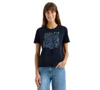 Cecil T-Shirt Universel avec imprimé sur Le Devant - Bleu M