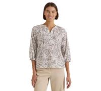 Cecil Tunique à Manches 3/4 avec imprimé Feuilles d'albâtre Clair, Blanc, Taille S