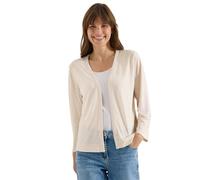 Cecil Veste Ouverte de Couleur Unie avec Manches 3/4 Pearl Beige S