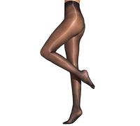 Cecilia de Rafael Femmes Eterno Super Lucido 10 Collants Brillants en Noir avec Finition Lisse - Nylon & Spandex - Moyen