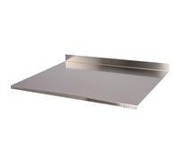 CECILUÌ Planche à découper en acier inoxydable pour pétrir, tapis antidérapant, planche à découper de cuisine professionnelle, planches à découper, table de travail (85x57.3 élevé derrière)