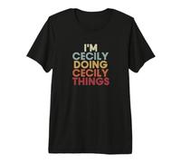 Cecily Name Cecily Personalized Name First Given T-Shirt Haut de Gamme