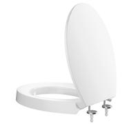 CECIPA Abattant WC surélevé de 5 cm - En Duroplast avec système d'abaissement automatique - Charge maximale : 250 kg - Ergonomique et facile à nettoyer