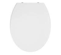 CECIPA MAX Abattant WC Forme O 450x375 mm - Urée-Formaldéhyde(UF) Antibactérienne - Fermeture Douce et Silencieuse - Blanc