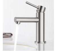 CECIPA Mitigeur de lavabo robinet de salle de bain brossée robinet de lavabo en acier inoxydable