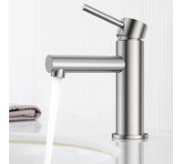 CECIPA Mitigeur Salle de Bain, Robinet de Lavabo avec Bec Hauteur 90MM, Mitigeur Mélangeur Lavabo Réglable Eau Chaude et Froide
