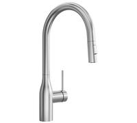 CECIPA Robinet Cuisine, Chaud et Froid en Acier Inoxydable, Mitigeur Cuisine Douchette, 2 Modes, Pulvérisateur Escamotable, Brossée