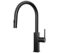 CECIPA Robinet Cuisine Noir avec Douchette Extractible, Mitigeur Cuisine avec Douchette 2 Jets, Robinet Evier Pivotant 360°, Mitigeur Evier Cuisine Inox, Robinetterie de Cuisine Moderne