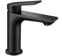 CECIPA Robinet Salle de Bain Monocommande avec Bec Hauteur 11cm, Noir