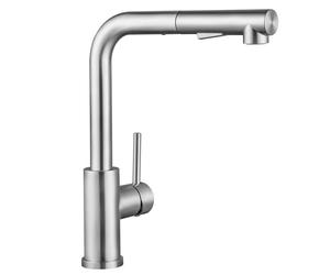 CECIPA X203S Robinet Cuisine Douchette, Mitigeur Cuisine avec Douchette Extractible, Robinet Evier de Cuisine Rotatif 360°, Mitigeur avec Amovible, Robinetterie Cuisine Inox Brossé