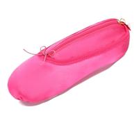 CECKQUE Trousse de maquillage pour chaussures de danse de ballet pour petites filles, sac de maquillage, chaussons de ballerine, cadeau pour chaussures de ballet, rose rouge, Carry-On 8-Inch