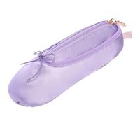 CECKQUE Trousse de maquillage pour chaussures de danse de ballet pour petites filles, sac de maquillage, chaussons de ballerine, cadeau pour chaussures de ballet, violet, Carry-On 8-Inch, Ballerines