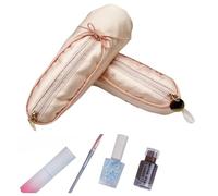 CECKQUE Trousse de maquillage pour petites filles, chaussons de ballerine, trousse de maquillage, cadeau pour chaussures de ballet (2, rose)