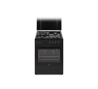 CECM60FCB - Cuisinière - pose libre - largeur : 59.8 cm - profondeur : 61 cm - hauteur : 83 cm - avec système auto-nettoyant - classe A - noir