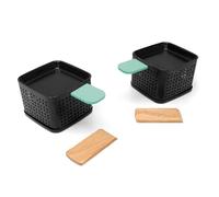 CÉCOA • Cheese’Up Duo • Lot de 2 • Raclette à la Bougie • Sans Électricité • Poêlons Antiadhésifs & Spatules en Bois • Facile à Transporter & Nettoyer • Idéal pour Amateurs de Fromage