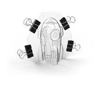 CÉCOA • Moule à Chocolat Fusée • Moule à Chocolats de Pâques • Coque Chocolat Maison • Pince Incluse pour un Démoulage Facile • Idéal pour Pâtisserie Festive et Cadeaux