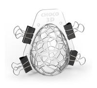 CÉCOA • Moule à Chocolat Oeuf • Moule à Chocolats de Pâques • Coque Chocolat Maison • Pince Incluse pour un Démoulage Facile • Idéal pour Pâtisserie Festive et Cadeaux