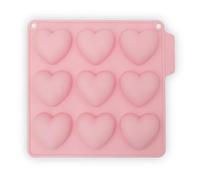 CÉCOA • Moule Silicone Mini Coeurs 5 cm • 9 Cavités • Guimauve, Chocolat, Gâteau • Sans BPA • Anti-Adhésif • -40°C à +230°C • Moule Gâteau, DIY, Pâtisserie Maison, Bonbons, Enfants