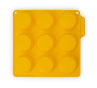CÉCOA • Moule Silicone Mini Tartelettes 5 cm • 9 Cavités • Guimauve, Chocolat, Gâteau • Sans BPA • Anti-Adhésif • -40°C à +230°C • Moule Gâteau, DIY, Pâtisserie Maison, Bonbons, Enfants