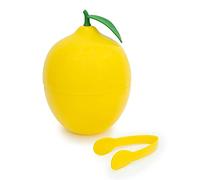 CÉCOA • Seau à Glaçons Citron • 750ml • Double Paroi Hermétique • Avec Couvercle + Pince • Seau à Glace Design Fruit • Apéritif, Cocktails, Mojitos, Fêtes, Soirées • Compact, Original, Isotherme