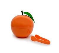 CÉCOA • Seau à Glaçons d'Orange • 750ml • Double Paroi Hermétique • Avec Couvercle + Pince • Seau à Glace Design Fruit • Apéritif, Cocktails, Mojitos, Fêtes, Soirées • Compact, Original, Isotherme