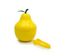 CÉCOA • Seau à Glaçons Poire • 750ml • Double Paroi Hermétique • Avec Couvercle + Pince • Seau à Glace Design Fruit • Apéritif, Cocktails, Mojitos, Fêtes, Soirées • Compact, Original, Isotherme