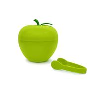 CÉCOA • Seau à Glaçons Pomme • 750ml • Double Paroi Hermétique • Avec Couvercle + Pince • Seau à Glace Design Fruit • Apéritif, Cocktails, Mojitos, Fêtes, Soirées • Compact, Original, Isotherme