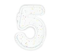 CECOA • Set de 2 Moules en Silicone • Layer Cake & Number Cake • Chiffre 5 • Antiadhésif & Facile à Démouler • Pâtisserie Créative & Anniversaires