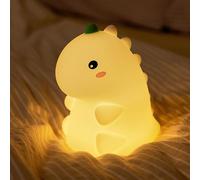 CECOMBINE Veilleuse dinosaure pour enfants, veilleuse à 3 niveaux à intensité variable pour bébé, nouveau-né, portable, rechargeable, tactile, lampe mignonne pour garçons, tout-petits, décoration de