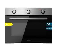 Cecotec Four encastrable Bolero Hexa C134500 – 56 L, 2600 W, 4 fonctions – Glass Black A