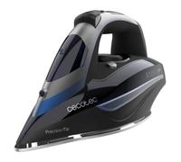 Cecotec 01875 fer à repasser Fer à repasse à sec Semelle Turbo Anodisée Pro ultra glissante 3200 W Noir et Bleu