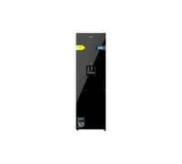 Cecotec Réfrigérateur combiné Bolero CoolMarket Combi 250 WD Black Glass D. Capacité de 250L, classe D, compresseur Inverter, Total No Frost, porte réversible, distributeur d'eau et LED intérieure.