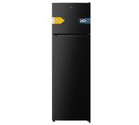 Cecotec Réfrigérateur Combiné Bolero CoolMarket 2D 261 Black E. Capacité 261L, Classe E, dégivrage manuel, congélation ultra-rapide, porte réversible, LED intérieure.