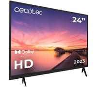 Cecotec Téléviseur TV 0 Series 0024, Écran 24 Pouces, HD, Résolution Images et Vidéos optimale, Système Dolby, Mémoire Flash, Connectivité avec 3 Ports HDMI et 1 Port USB, Télécommande, Classe E
