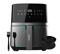 Cecotec 03318 friteuse Unique 5,5 L Autonome 1700 W Friteuse d'air chaud Noir, Acier inoxydable