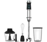 Cecotec 04272 blender 0,8 L Mélangeur par immersion 1500 W Noir, Acier inoxydable Noir G