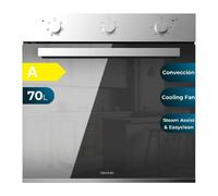 Cecotec Four intégrable multifonctions Bolero Hexa M236000 Mirror Time A.Four multifonctions Capacité de 70 L, 6 fonctions, classe A, 2800 W