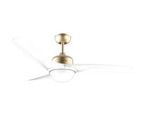 Cecotec Ventilateur de plafond EnergySilence Aero 560 – 132 cm, LED 18W, Télécommande – GoldWhite
