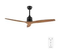 Cecotec Ventilateur de plafond EnergySilence Aero 5270 DarkWood – DC 40W, Ø132 cm, 3 pales