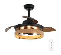Cecotec - Ventilateur de plafond EnergySilence Aero 3600 - 25 W, Ø91 cm, télécommande