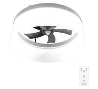 Cecotec Ventilateur de Plafond avec Lumière EnergySilence LampAero 650 White Design. 20 W, Diamètre 43 cm, 6 vitesses et 5 Pales, Lampe LED, Télécommande, Été/Hiver