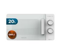 Cecotec 800 W Micro-ondes avec Gril ProClean 3120 Capacité de 20 L, Revêtement Ready2Clean, 700 W de Puissance, 6 niveaux, Minuterie 30 minutes, Mode Décongeler, Finition en Blanc