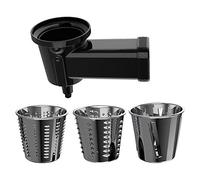 Cecotec Accessoire pour pétrisseur Twist&Fusion Salad. 3 Tambours interchangeables, Idéal pour couper, râper et trancher les légumes, Compatible avec la gamme de mélangeurs Twist & Fusion