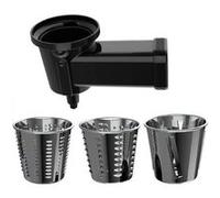 Accessoire pour pétrisseur Twist&Fusion Salad. 3 Tambours interchangeables, Idéal pour couper, râper et trancher les
