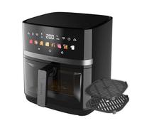 Cecotec Air Fryer Cecofry&Grill Duoheat 8000. Friteuse à Air sans Huile 8L, Grill et Plancha, Résistance Double, 2200W, Cuisson Uniforme, Moins de Graisse, Idéale pour Pizzas
