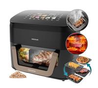 Cecotec Air Fryer Cecofry&Grill Smokin' 11000. Friteuse à Air sans Huile, Grill, Plancha, Fonction Fumoir, Résistance Double, Cuisson Uniforme, Idéale pour Viandes et Pizzas