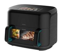 Cecotec Air Fryer Cecofry&Grill Smokin'Prime 10000. Friteuse à Air sans Huile 10L, Grill, Plancha, Fonction Fumoir, Résistance Double, Cuisson Uniforme, Préparation Viandes et Pizzas