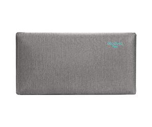 Cecotec Almohada Flow Satisfaction 70 cm. 100% Viscoelástica, Firmeza Medio-Alta, Máxima Adaptabilidad y Confort, Tacto Extra Suave, Funda Transpirable Gris Metalizada, Antiácaros y Antibacterias