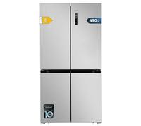 Cecotec American Refrigerator 4 Doors Stainless Steel 490 L CoolMarket 4D 490 Inox E. 183 cm High, 91 cm Wide, Low Power, Inverter Plus, Fast Cooling and Fast Freezing, Total NoFrost