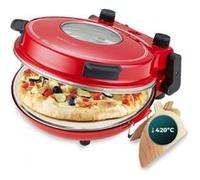 Cecotec four-gril électrique pour pizza Fun Pizza&Co Mamma Mía Vista, 1200 W, minuteur 15 minutes, température maximale de 420ºC en 3 minutes, fenêtre de visualisation, plaque de pierre.